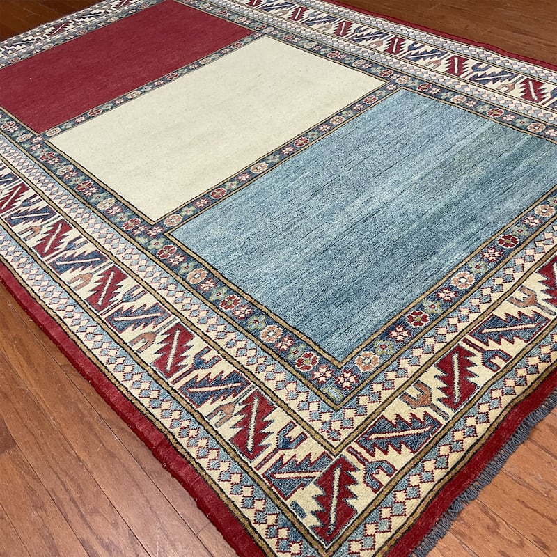HERAT ORIENTAL Handmade Kazak Wool Rug - 5'9" x 8'10"