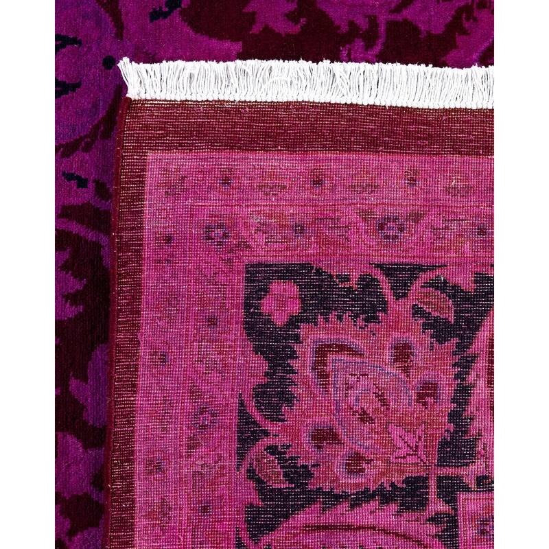 Fine Vibrance One-of-a-Kind Hand-Knotted Area Rug - Pink, 8' 0" x 10' 4" - 8' 0" x 10' 4"