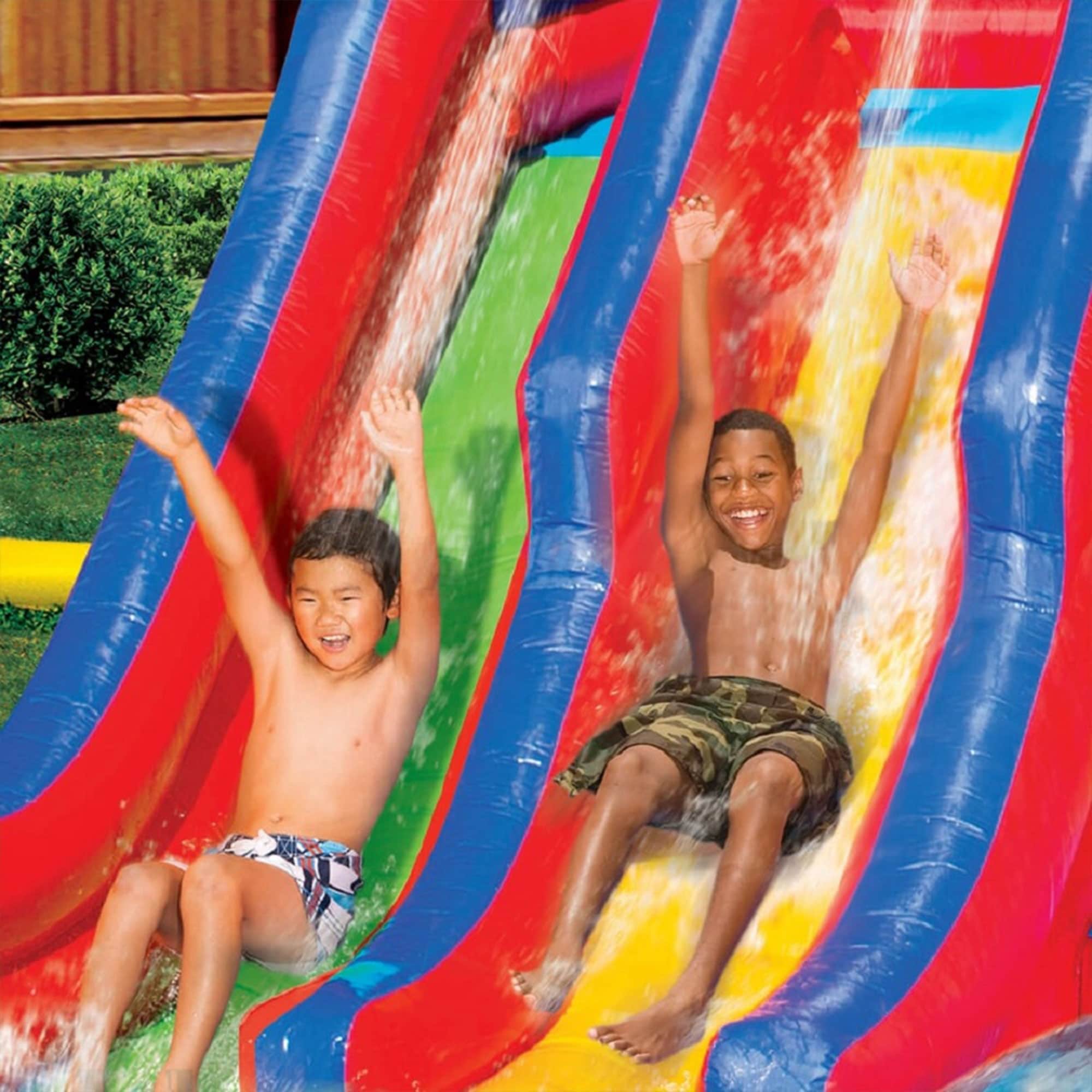 Free Water Park Vivocity Water Play Inflatable Slides Soak And