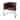 Rockford 19 in. Seat Height Leather and Iron Barrel Accent Chair