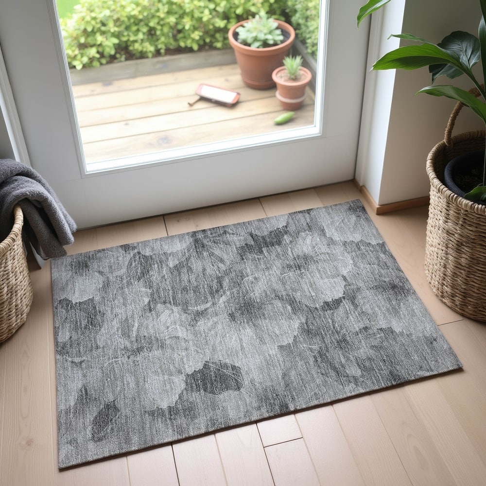 Premium Washable Super Soft Contemporary Floral Mayfield Rug