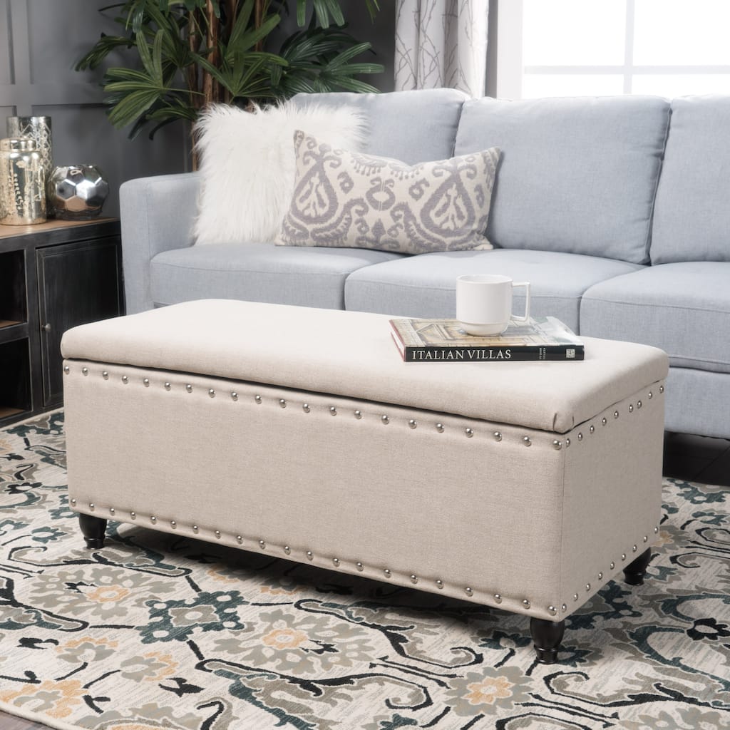 Multi-Use Storage Ottoman - Upholstered Functional Decor for Any Room