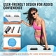 preview thumbnail 8 of 9, 6.5ft Inflatable Recreational Water Trampoline Bounce Swim Platform with 3-Step Ladder and Electric Air Pump