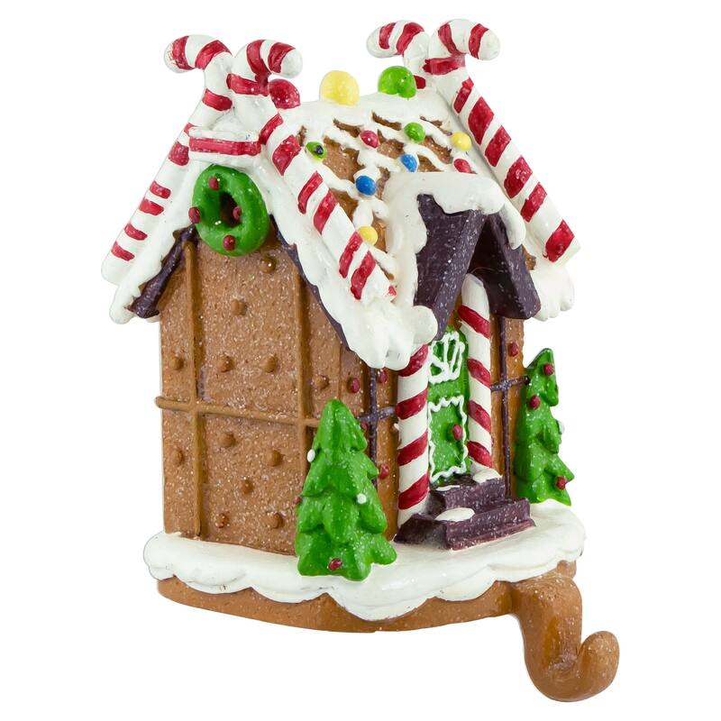 6" Gingerbread House Christmas Stocking Holder