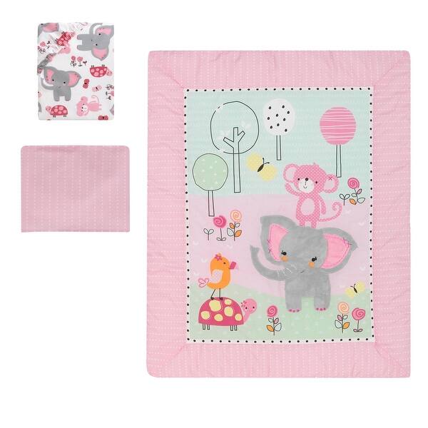 Shop Bedtime Originals Twinkle Toes Pink Blue Green Elephant