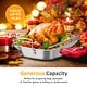 preview thumbnail 6 of 8, Roasting Pan 15.6" with V-Shaped Rack Non-Stick Heavy-Duty Steel