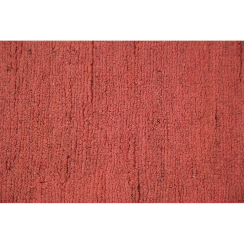 Pink Modern Gabbeh Oriental Area Rug Handmade Bedroom Wool Carpet - 9'10" x 12'8"