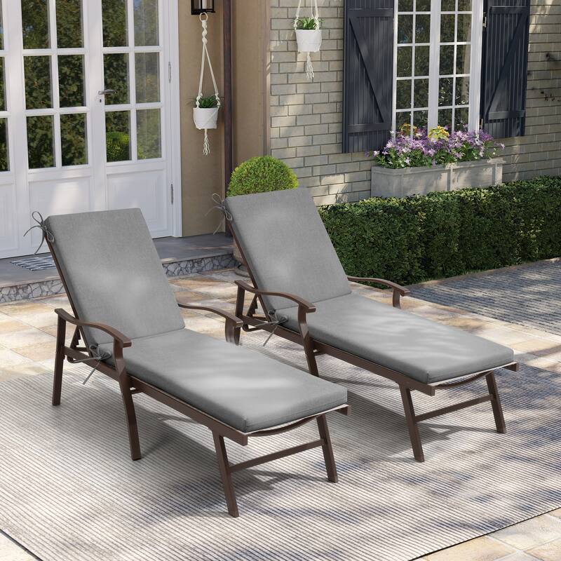 Pellebant Outdoor Patio Chaise Lounge Cushion