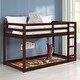 preview thumbnail 3 of 4, Unique Design Twin Loft Bed with Ladder, Guardrail and Spacious Under Bed Space, Espresso