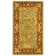 preview thumbnail 21 of 94, SAFAVIEH Handmade Antiquity Mazie Traditional Oriental Wool Rug 2'3" x 4' - Green/Brown - Rectangle