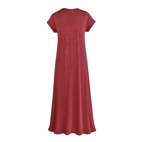 red maxi shirt