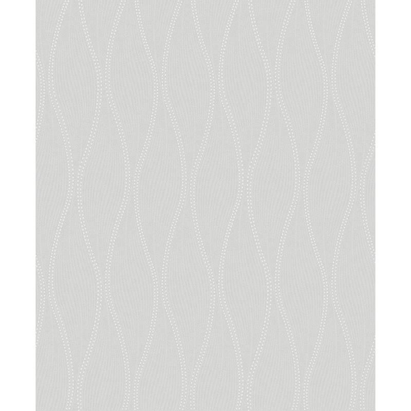 A-Street Prints Tetsu Pewter Ogee Wave Wallpaper