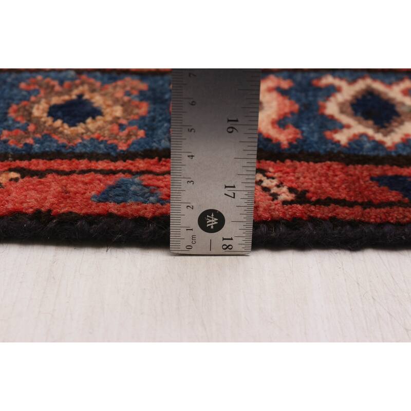 ECARPETGALLERY Hand-knotted Andelz Dark Navy Wool Rug - 3'5 x 9'8