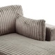 preview thumbnail 83 of 150, 42" W Plush Corduroy Upholstered Chaise Lounge Sleeper for Living