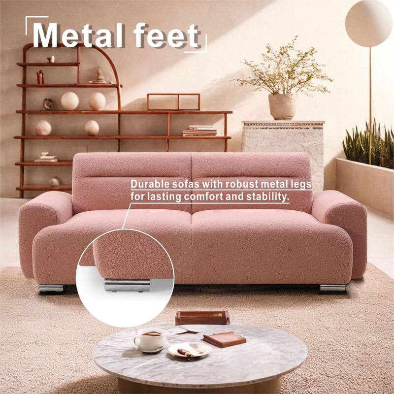 Modern 3 seater Teddy Convertible Living Room Sofa