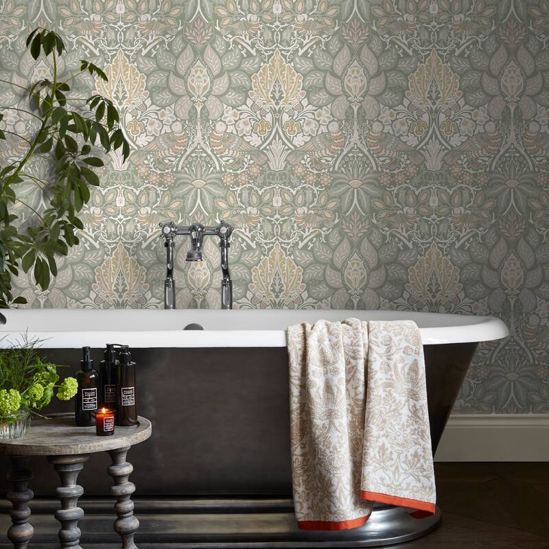 William Morris Dove & Rose Spring Garden Wallpaper