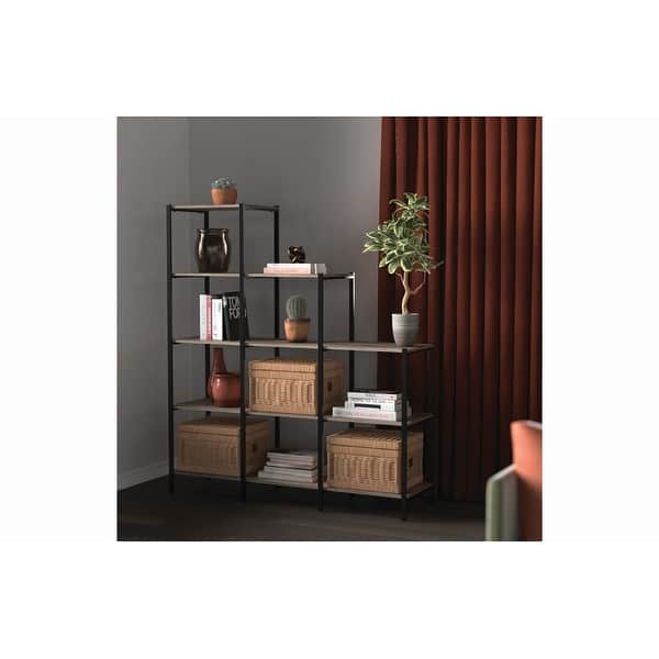 ClosetMaid Weathered Gray Steel Frame Display Shelf On Sale Bed