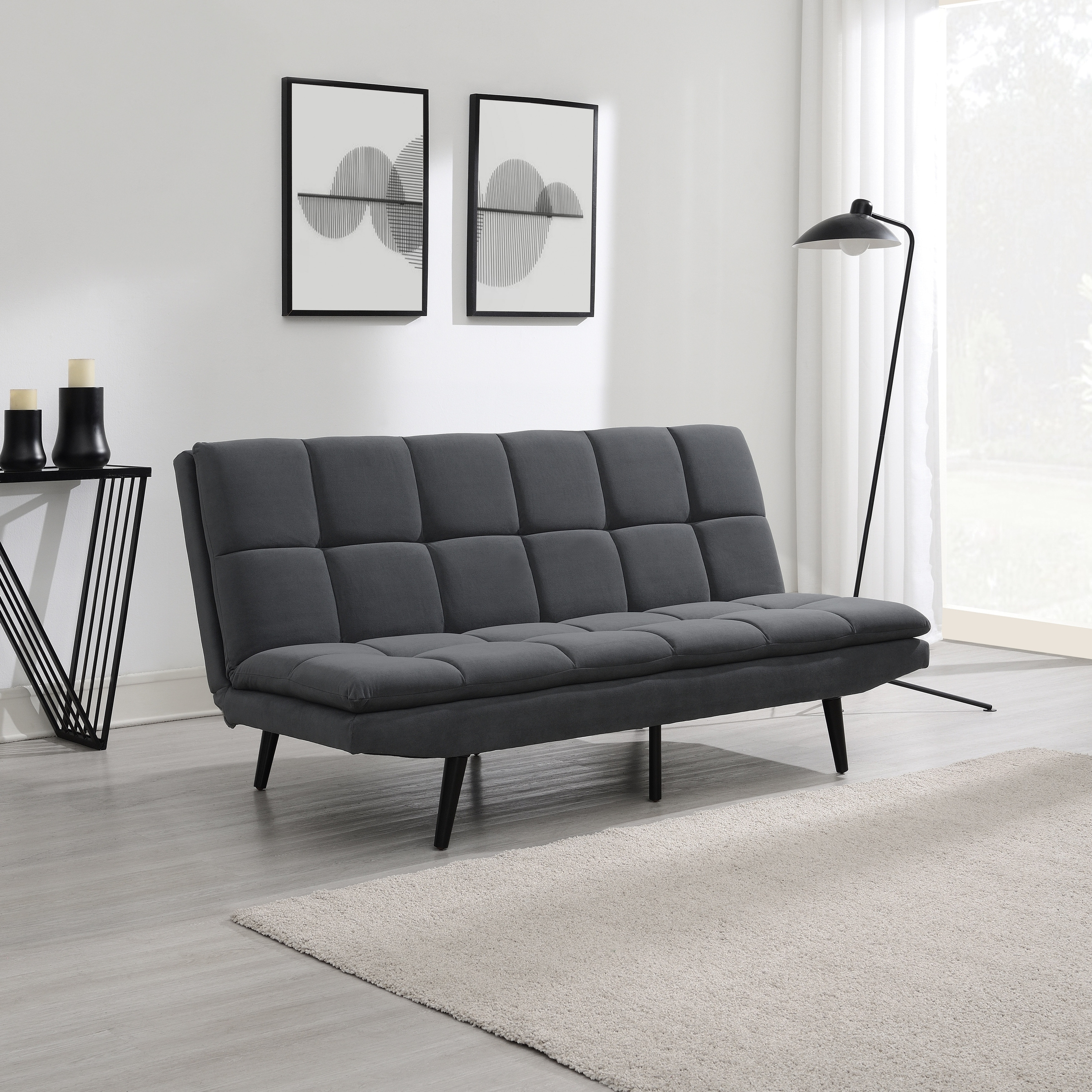 Abbyson Jaden Convertible Fabric Sofa
