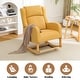 preview thumbnail 63 of 66, HOMYKA 27.3" Wide Rocking Chair for Nursery Room