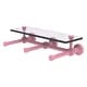 preview thumbnail 1 of 0, Allied Brass Waverly Place Collection Horizontal Reserve 3 Roll Toilet Paper Holder with Glass Shelf Pink