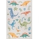 preview thumbnail 2 of 17, Nuloom Pavani Dinosaur SplashGuard Machine Washable Kids Area Rug
