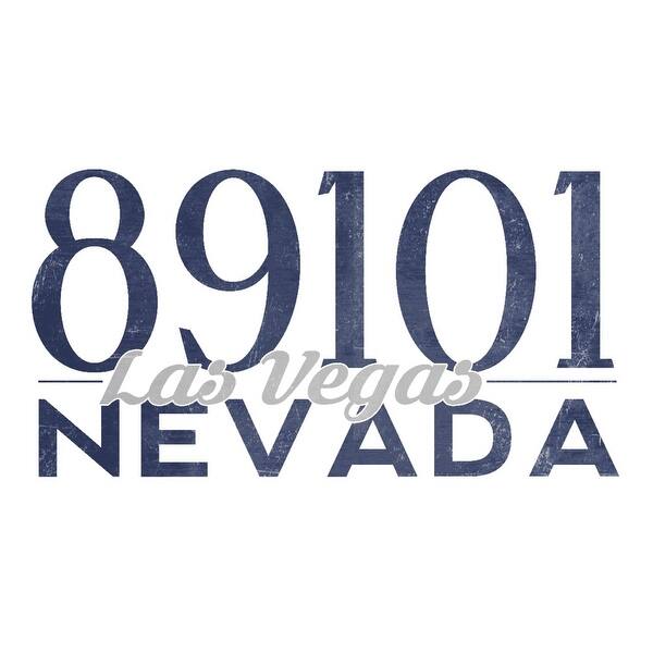 Shop Las Vegas Nevada 89101 Zip Code Blue Lantern Press Artwork Art Print Multiple Sizes Available 9 X 12 Art Print Overstock 27933503