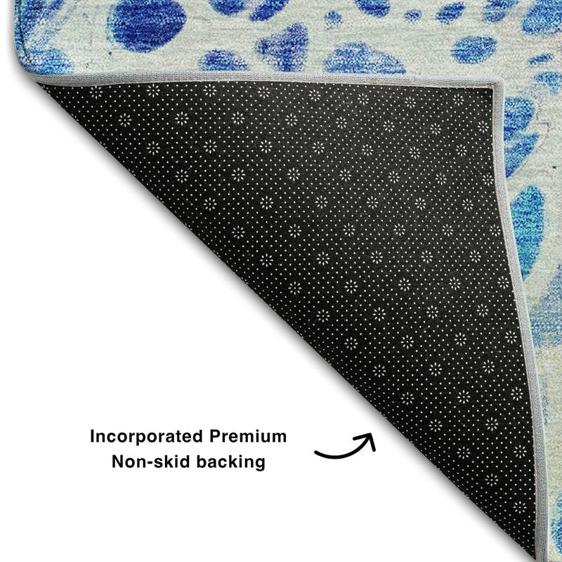 Premium Washable Super Soft Abstract Ink Mayfield Rug