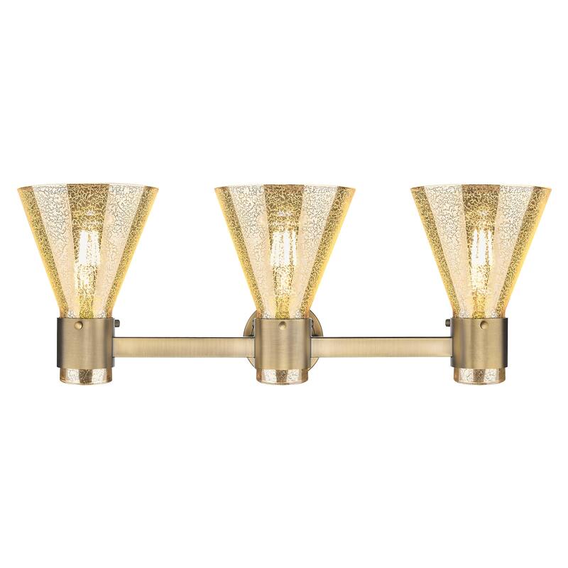 Innovations Lighting 464-3W-G464C-7ME Lawton Cone 3 Light 24" Wide