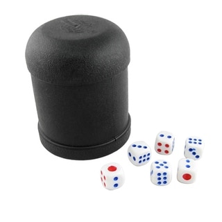 Demeras Automatischer Würfelbecher - Mit 5 Würfeln, Batteriebetrieben