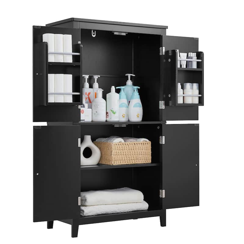 Elegant Bathroom Floor Storage Cabinet