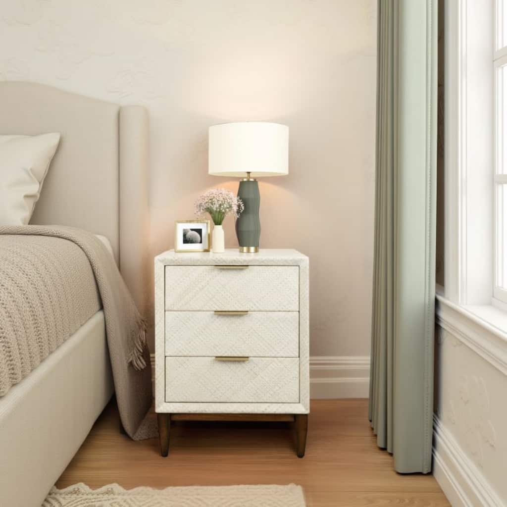 NPD Furniture Brinley 3 Drawers Nightstand