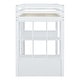 preview thumbnail 15 of 19, Full Size Loft Bed with Large Shelves,Writing Desk and LED Light