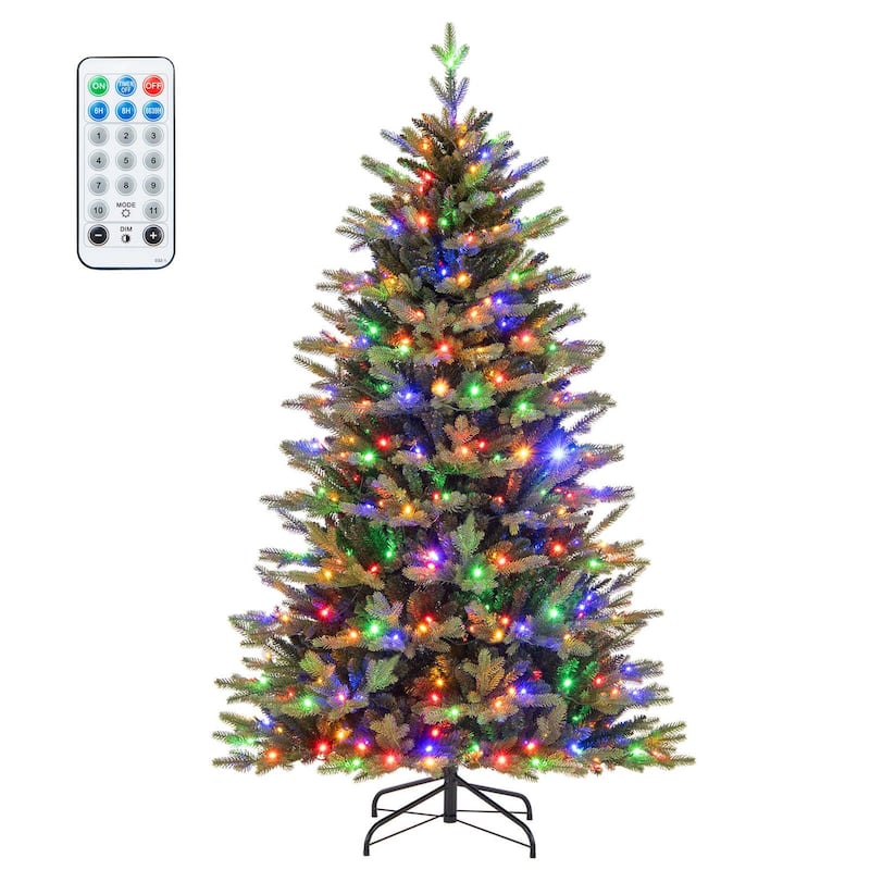 Costway 5/6/7 FT Artificial Xmas Tree with 844/1168/1646 Branch Tips - See Details