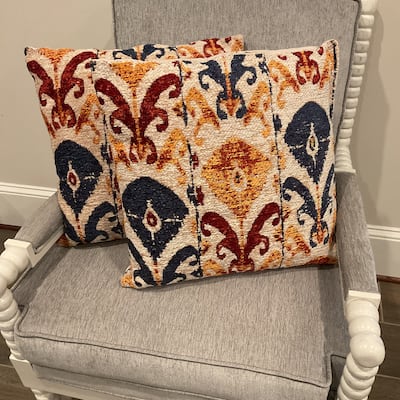 HERAT ORIENTAL Handmade Chenille Throw Pillow Set