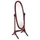 preview thumbnail 3 of 21, Foyet Wood Adjustable Full Length Cheval Mirror Merlot