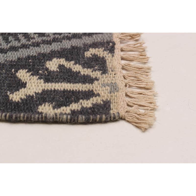 Ankara Grey Kilim 5'2" x 8'2" - 5'2 x 8'2