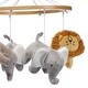 preview thumbnail 4 of 5, Lambs & Ivy Jungle Adventure Elephant/Lion Musical Baby Crib Mobile Soother Toy