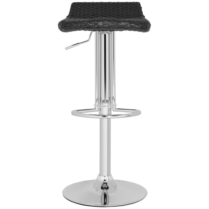 SAFAVIEH Debby Black Adjustable 24-32.5-inch Swivel Bar Stool - 0 - 15Wx17Dx26H