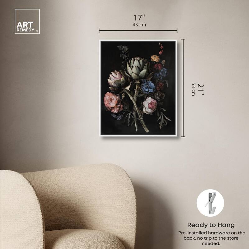 Moody Artichoke III Canvas by Art Remedy