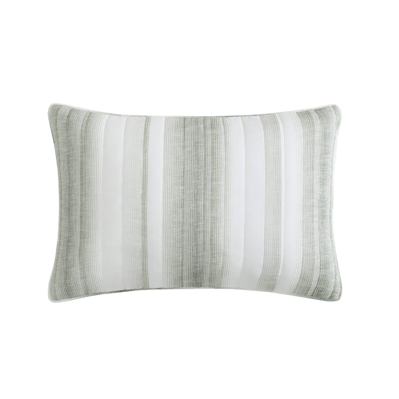 Tommy Bahama La Prisma Stripe Texture Reversible Cotton Bedding (Beige, 3 Piece Set)