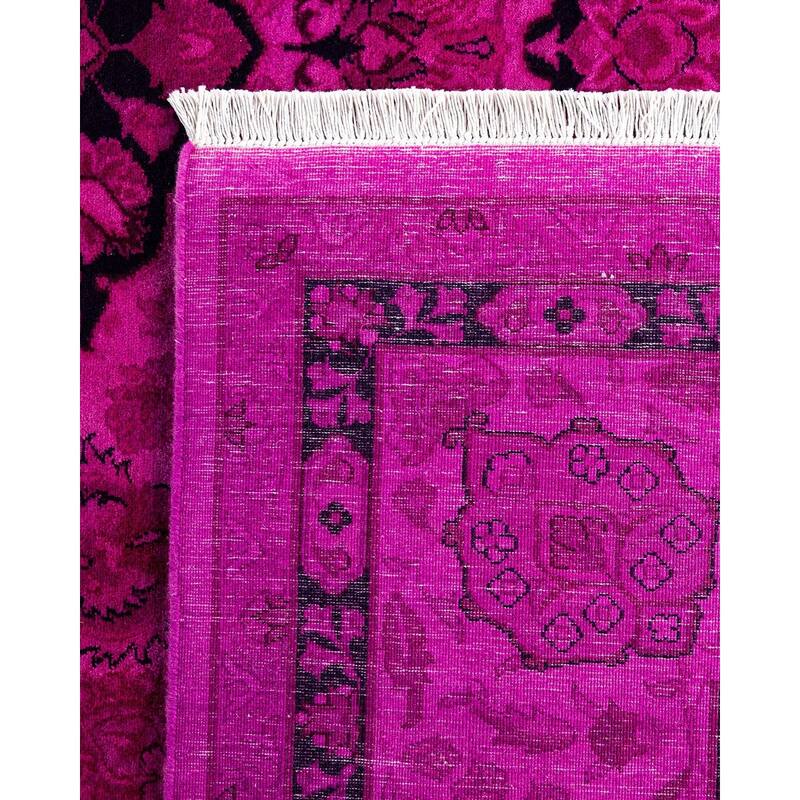 Fine Vibrance One-of-a-Kind Hand-Knotted Area Rug - Pink, 8' 0" x 10' 3" - 8' 0" x 10' 3"