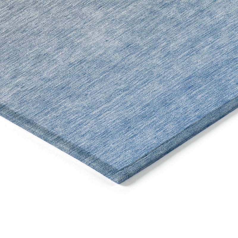 Machine Washable Indoor/ Outdoor Chantille Solid Ombre Rug