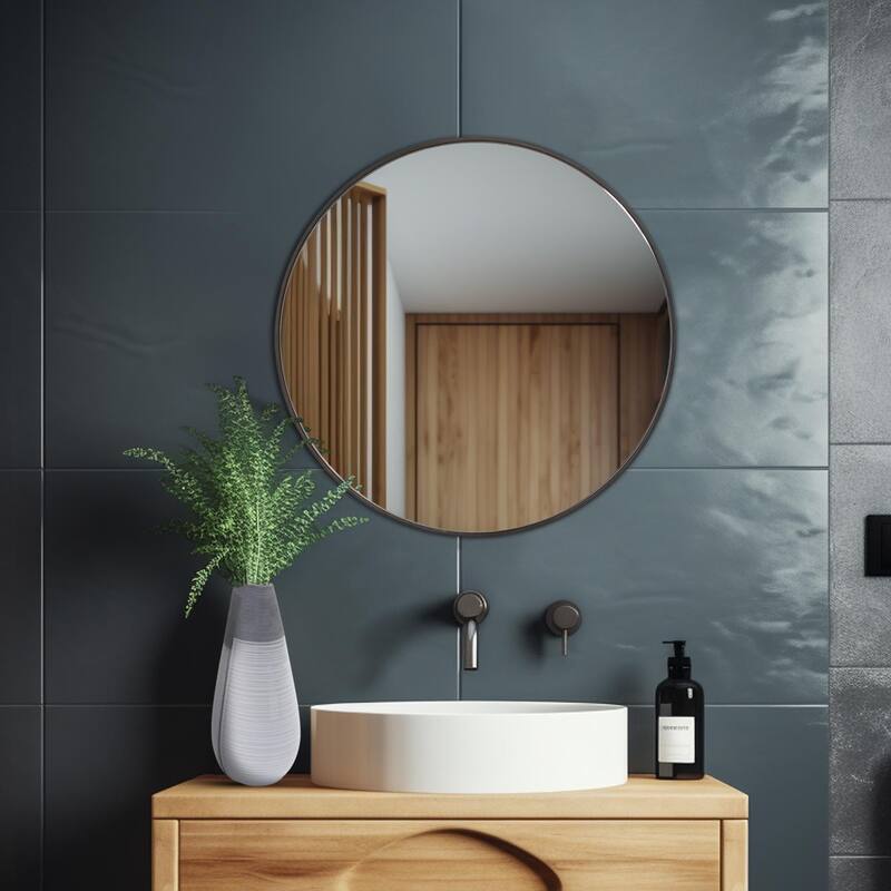 Balducci Round Mirror- Small - 20H X 20W X 1.5D