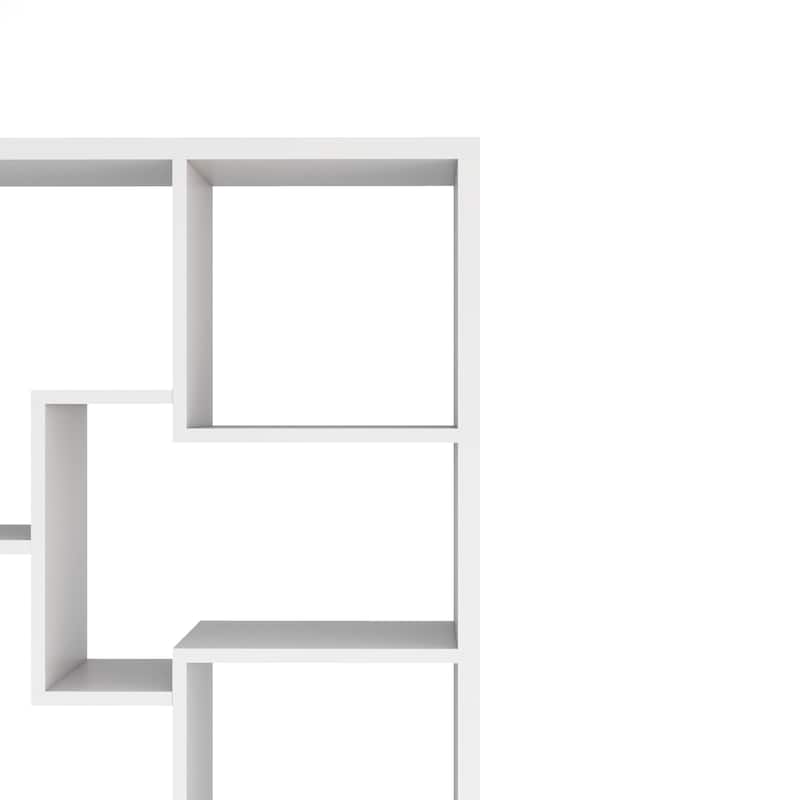 DH BASIC Modern 73-inch 8-Open Shelf Display Bookcase by Denhour