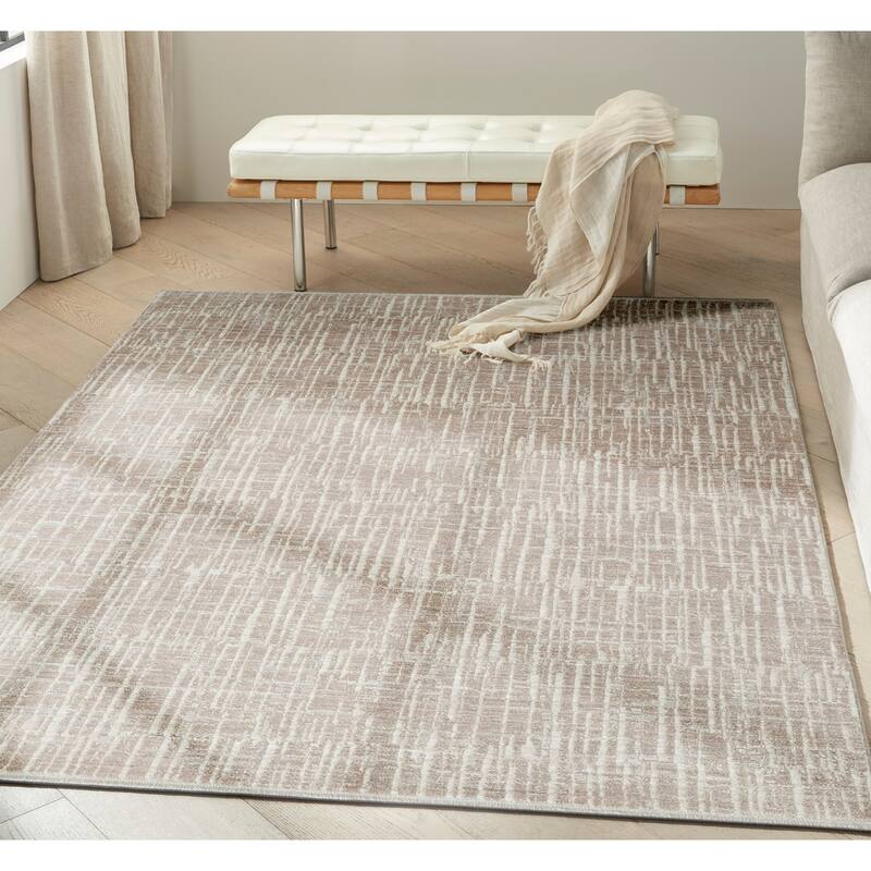 Calvin Klein CK079 Notes Indoor only Grey Abstract Area Rug
