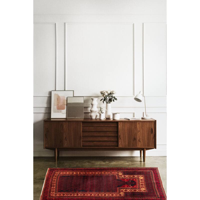 Teimani Navy Rug 3'3" x 5'2" - 3'3 x 5'2