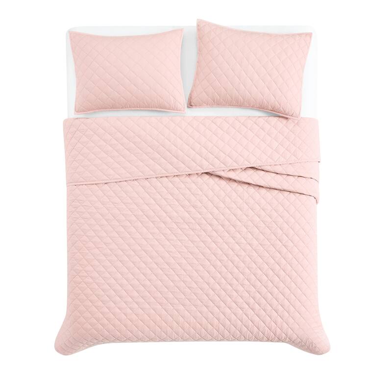 Cannon Solid Percale Quilt Set
