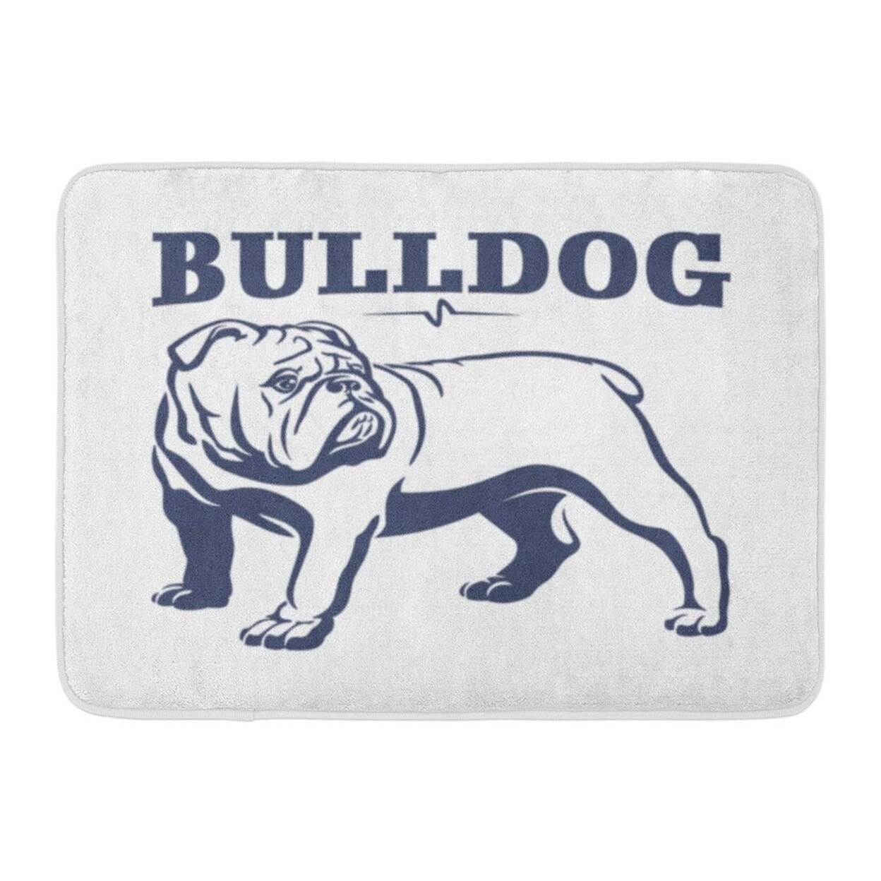 Shop English British Bulldog Mascot Emblem Dog Face French Bull Puppy Angry Doormat Floor Rug Bath Mat 23 6x15 7 Inch Multi On Sale Overstock 31781359