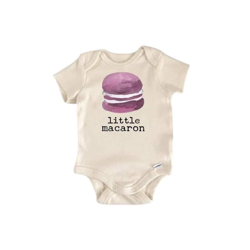 Macaron Baking French - Baby Boy Girl Clothes Infant Bodysuit Funny Cute Newborn