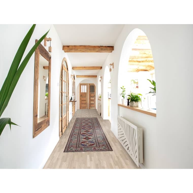 Kazak Oriental Runner Rug Handmade Hallway Wool Carpet - 2'6" x 12'9"